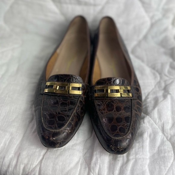 Ferragamo Alligator flats - Picture 6 of 7